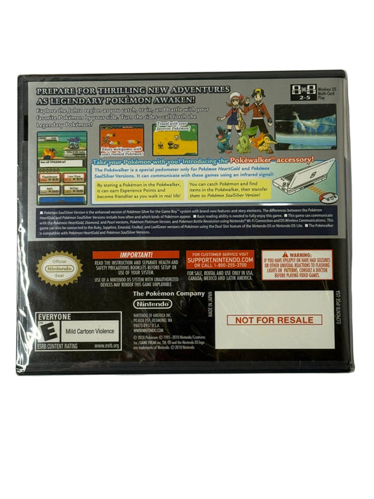 Pokémon Soulsilver Version New! (USA!) Authentic Nintendo DS