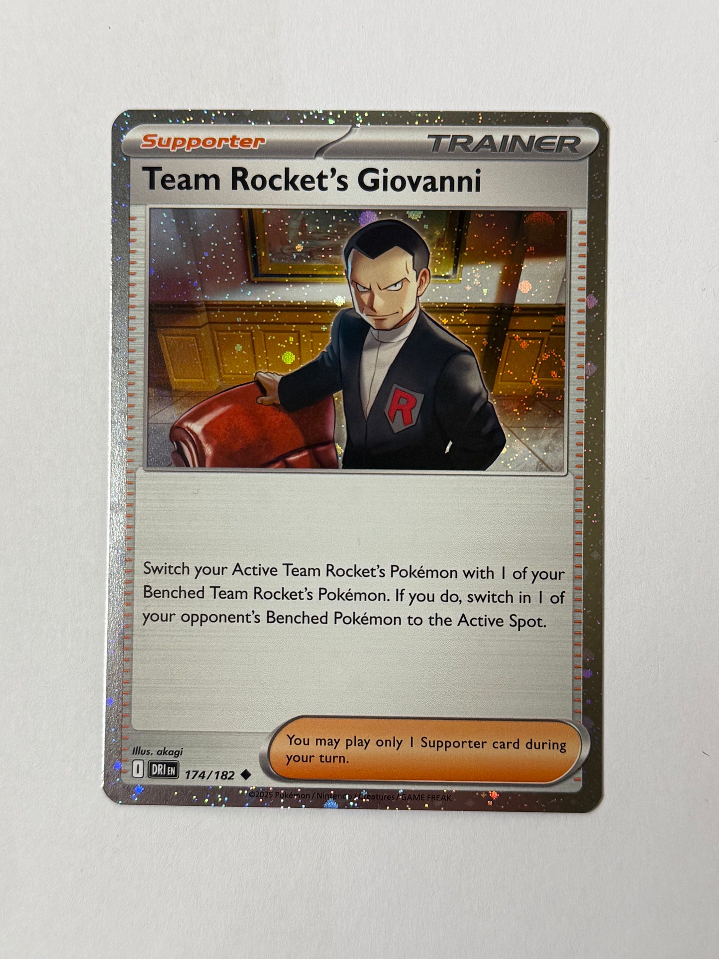 Team Rocket's Giovanni #174/182 NM