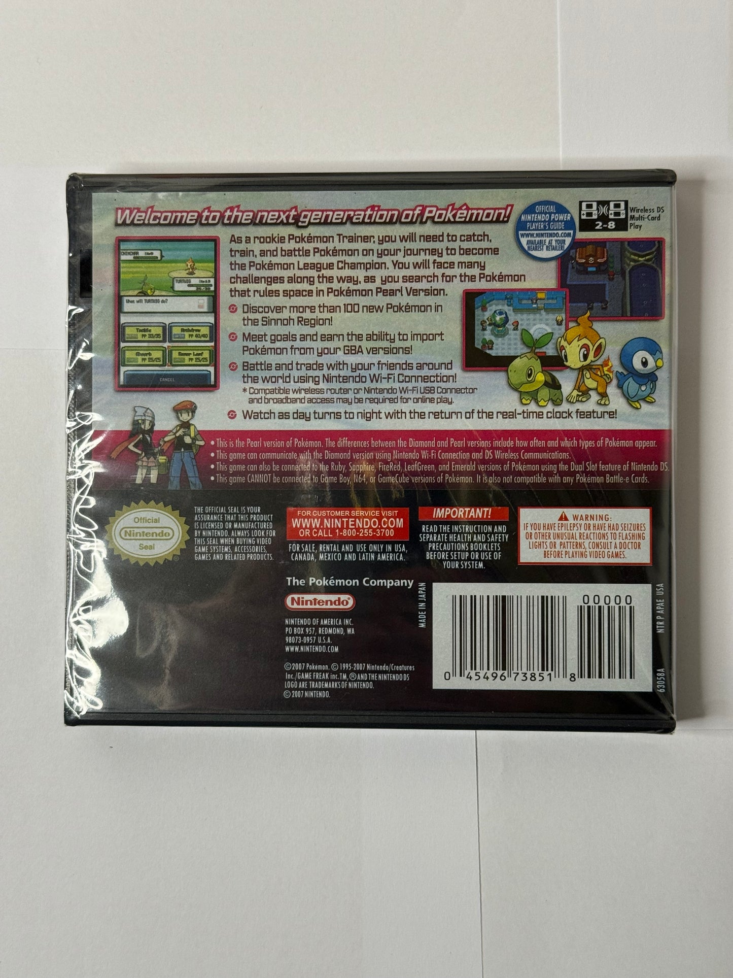 Pokemon Pearl Edition New! (USA!) Authentic Nintendo DS